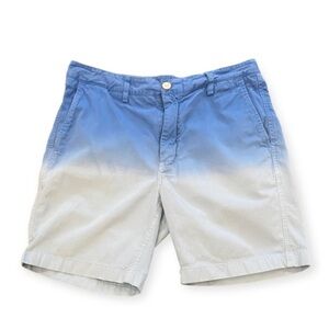 Vineyard Vines Size 32 Island Shorts Mens Chinos Hull Blue Dip Dyed Ombré